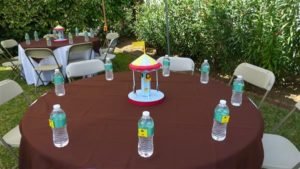 Another view of table