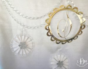 Backdrop details - custom monogram