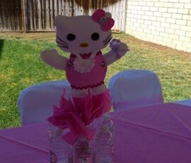 Hand Made Hello Kitty Centerpieces
