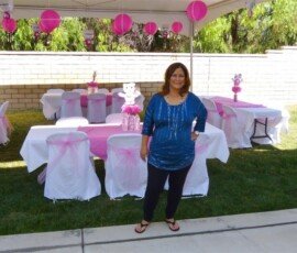 She was so happy with the decorations! Happy Mommy to be before guest arrived