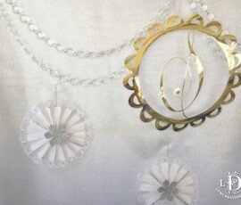 Backdrop details - custom monogram