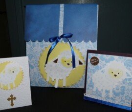 Little lamb gift bags and invites